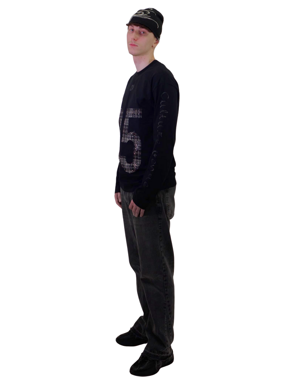 CV 35 Longsleeve Schwarz