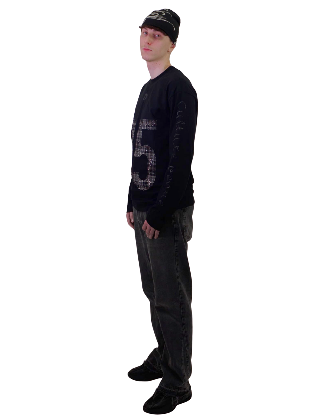 CV 35 Longsleeve Schwarz