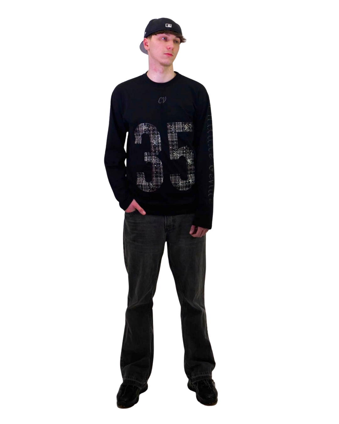 CV 35 Longsleeve Schwarz