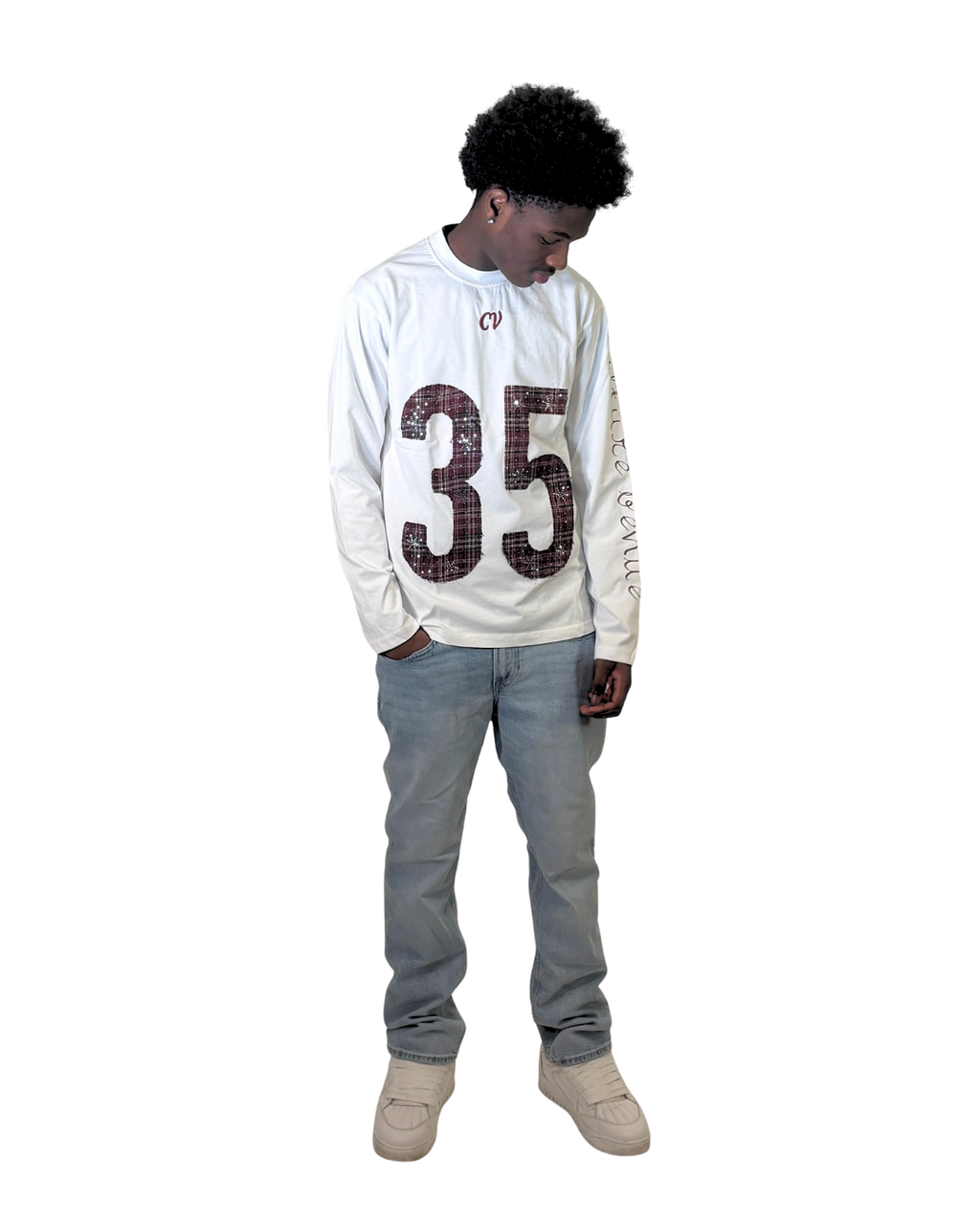 CV 35 Longsleeve Weiß