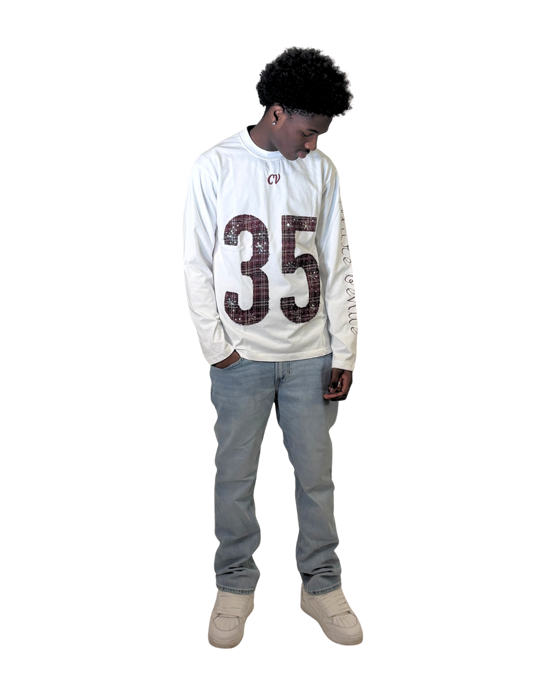 CV 35 Longsleeve Weiß